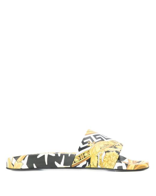versace chain rubber pool slides