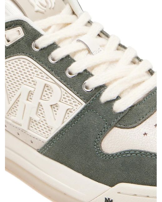 Amiri White Embossed Logo Sneakers