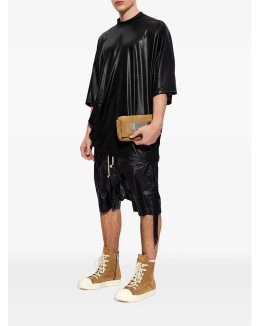 Rick Owens Brown Baskets Temple Zippées Et À Lacets for men