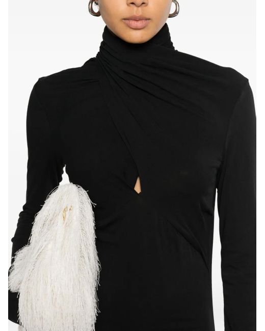 Robe Drapée À Col Bénitier Entire studios en coloris Black