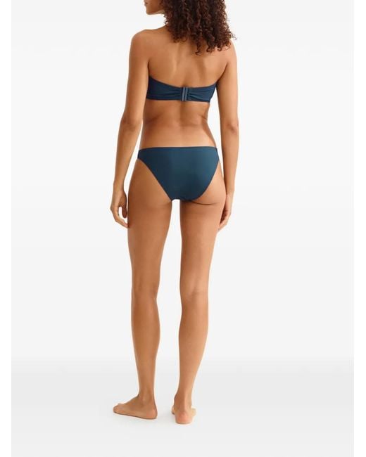 Eres Blue Stitched-Profile Bikini Bottoms