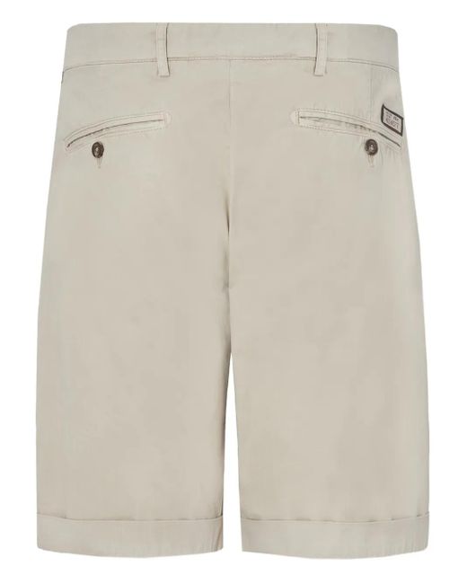 40 Weft Natural Cuffed Shorts for men