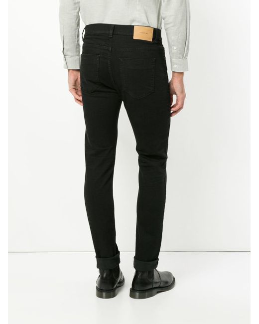 Cerruti 1881 Denim Skinny Jeans in Black for Men - Lyst