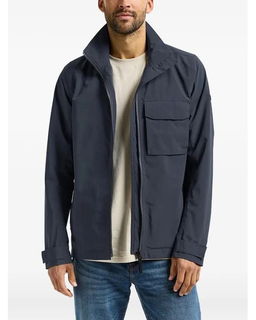 Didriksons Blue Tyler Flap-Pocket Zip-Up Jacket for men