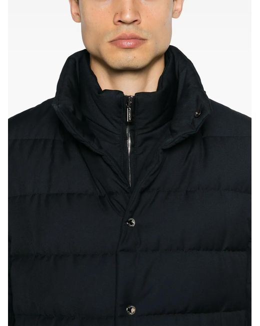 Moorer Black Imel-Pum Padded Coat for men