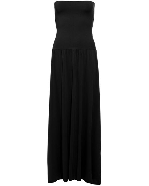 Eres Black Oda Strapless Maxi Dress