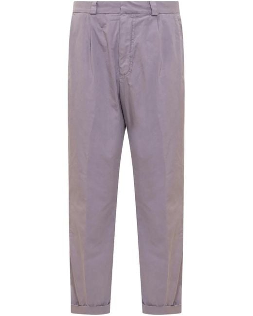 メンズ AMISH プリーツ パンツ Purple