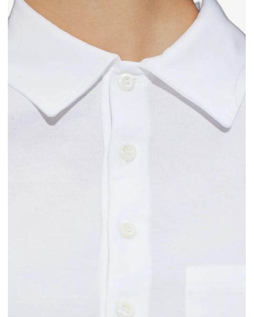 DSquared² Tops ,Wit ,Katoen Polo Met Zak in het White