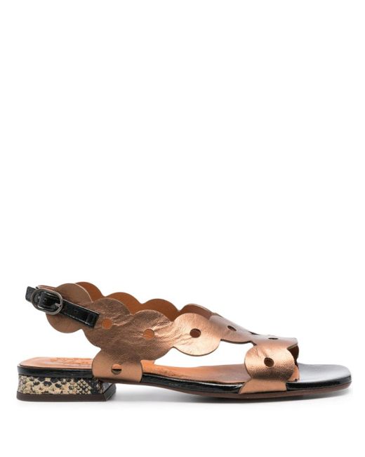 Sandales Teide à effet métallisé Chie Mihara en coloris Brown