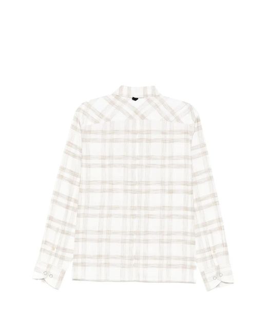 Rag & Bone White Plaid Shirt for men