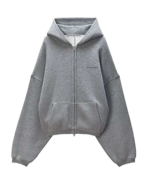 Alexander Wang ジップアップ パーカー Gray
