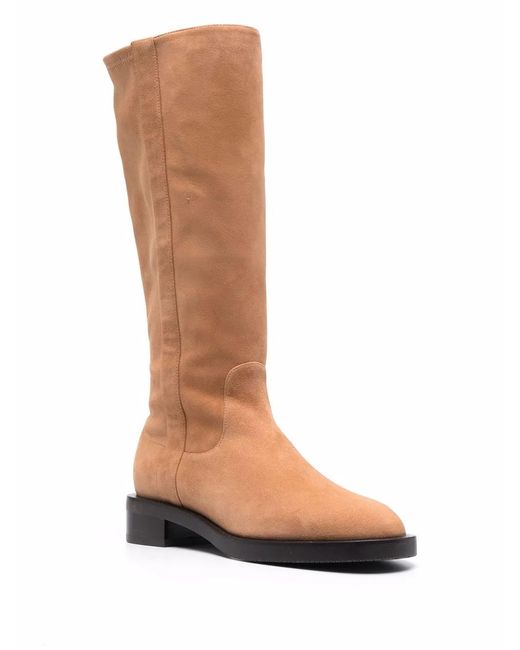 Stuart Weitzman Brown 35Mm Suede Knee-Length Boots