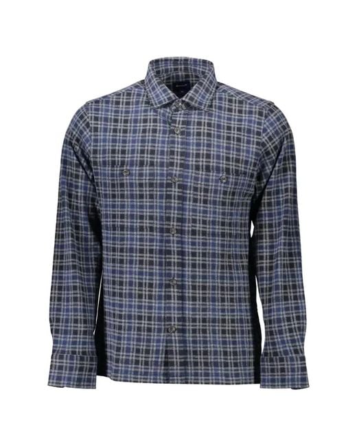 Gant Blue Chemise À Carreaux for men