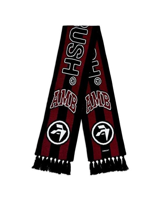 Ambush White Striped Logo Scarf