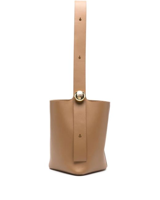 Loewe White Medium Pebble Leather Bag