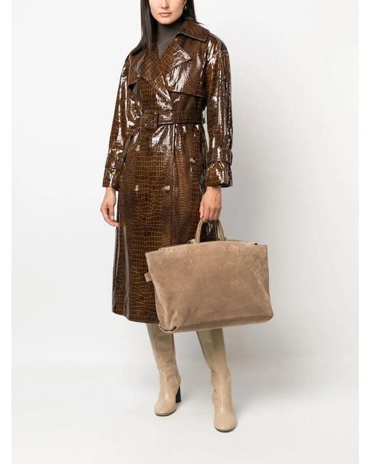 Marsèll Natural Orizzontale Suede Tote Bag