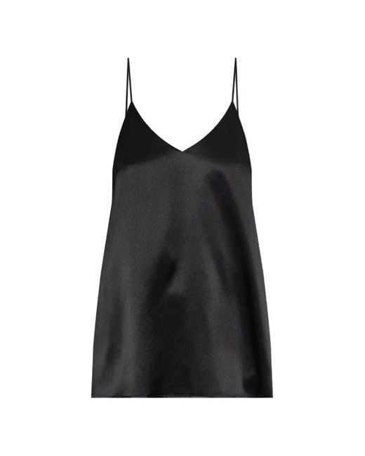 Lisa Yang Black V-Neck Camisole Top