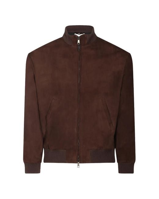 Tagliatore Brown Suede Jacket
