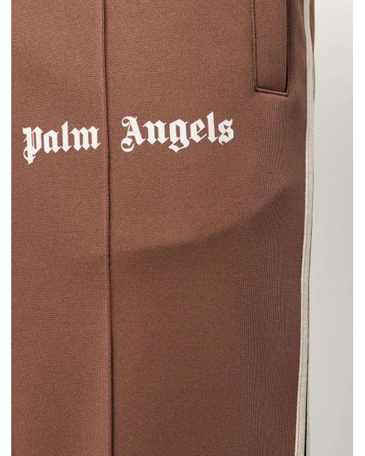 Palm Angels Red Side-Stripe Track Pants for men