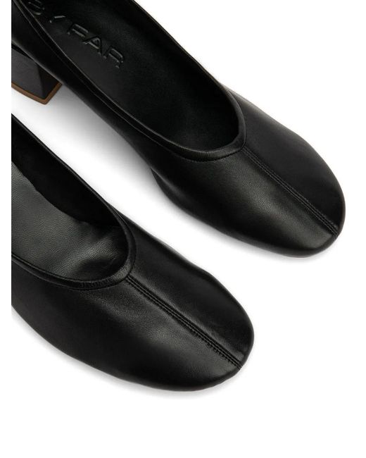 By Far Black Prudence Leather Pumps