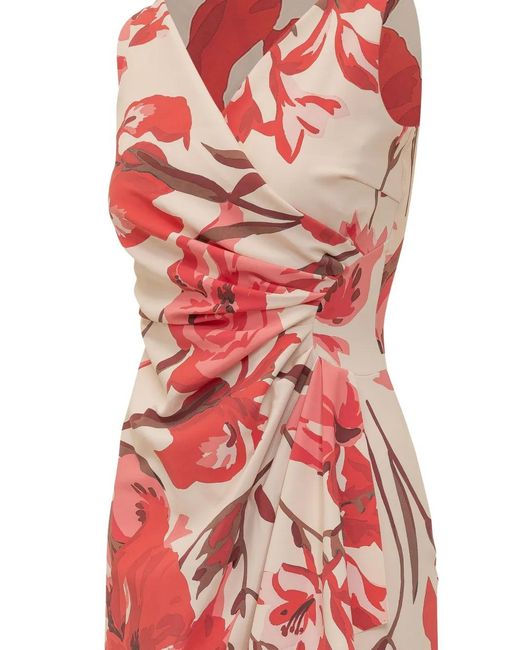La Petite Robe Di Chiara Boni White Draped Floral Dress