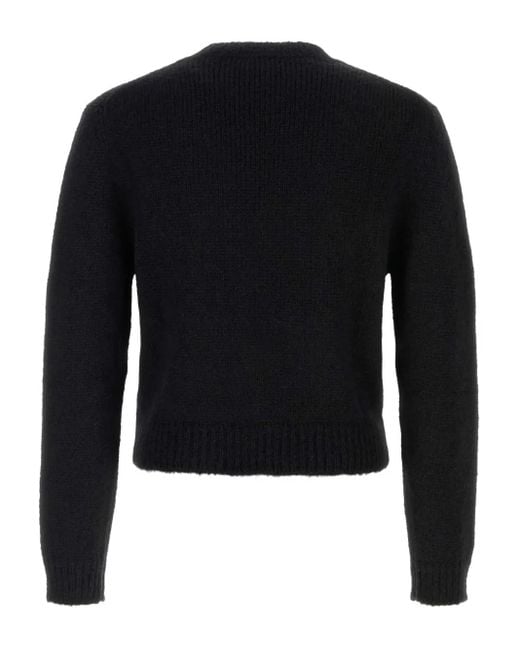 Jil Sander Black Alpaca-Blend Sweater for men