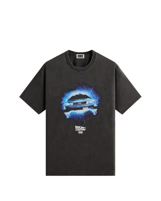 Kith Black X Back To The Future Delorean T-Shirt for men