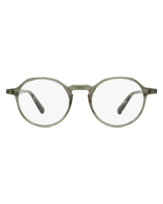 Moncle Frame Moncler Ml5120 Oval-Frame Glasses in Gray for Men | Lyst