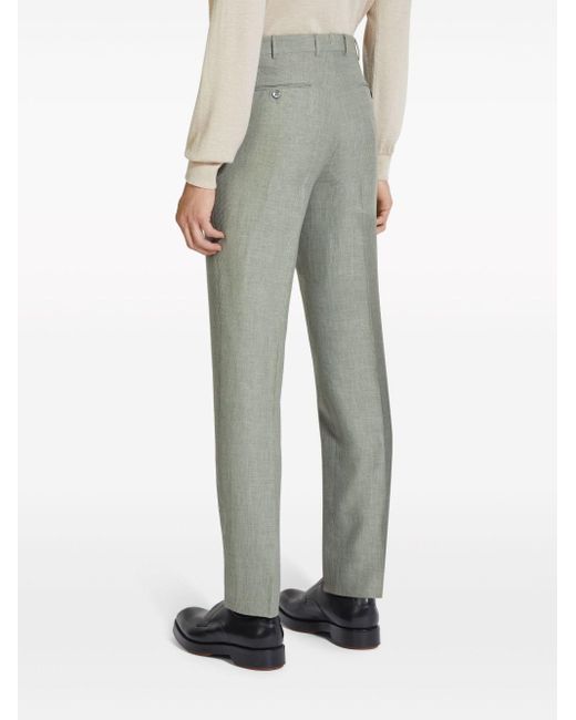 Pantalones Crossover a cuadros Zegna de hombre de color Gray