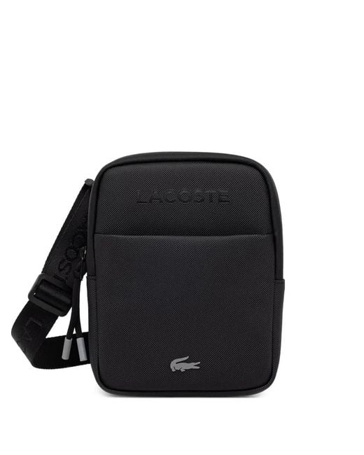 Lacoste Black Logo-Plaque Belt Bag