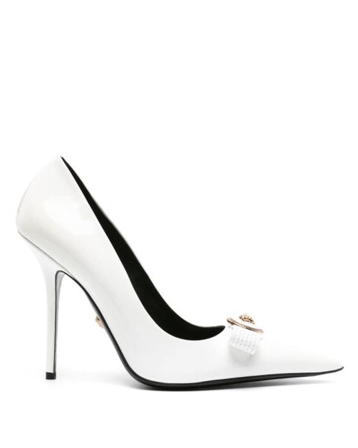 White clearance patent stilettos