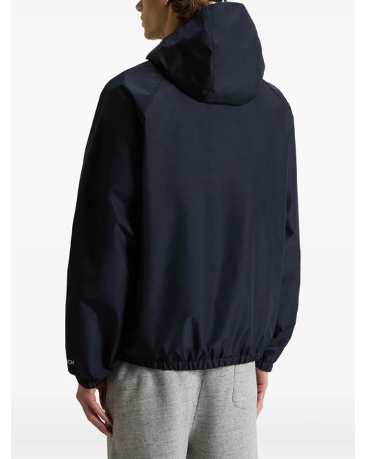 Giacca A Vento Con Cappuccio di Woolrich in Blue da Uomo
