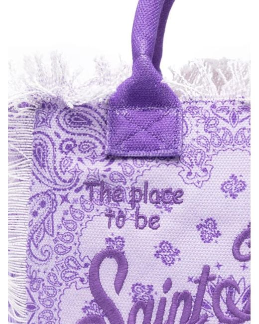 Mc2 Saint Barth Purple Colette Tote Bag