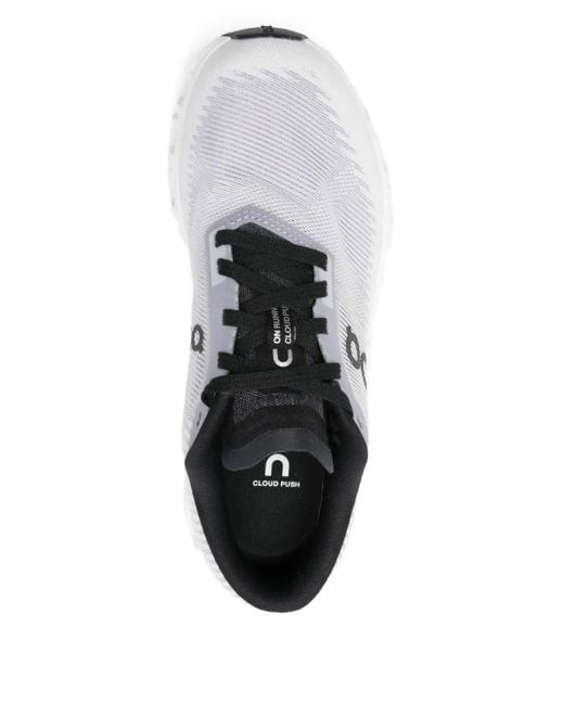 On Shoes White Cloud 6 Logo-Detail Sneakers