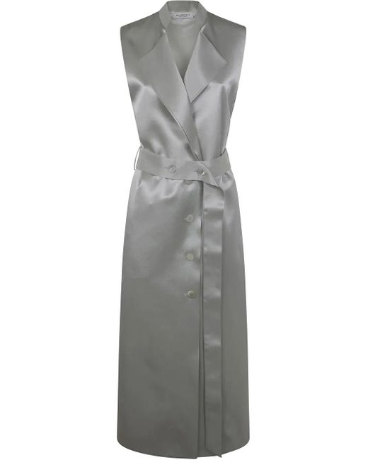 Philosophy Di Lorenzo Serafini Gray Long Waistcoat