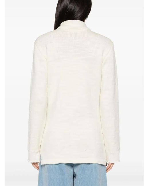 Maison Margiela Natural High-Neck Jumper