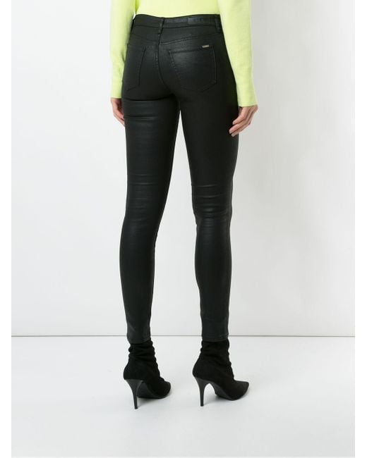Jean Skinny À Taille Mi-Haute ARMANI EXCHANGE en coloris Black