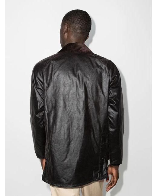 Barbour Black Bedale Wax Jacket for men
