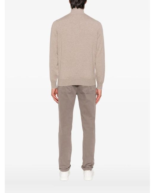 Brunello Cucinelli Natural Cashmere Sweater for men