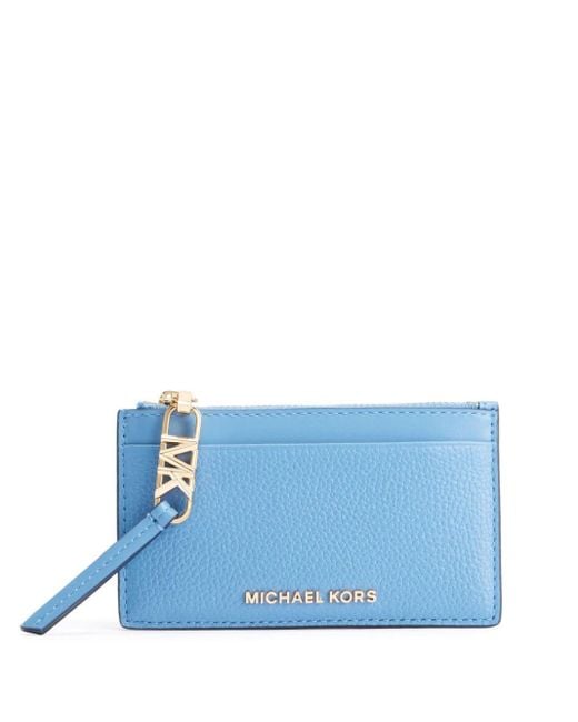 Michael Kors Blue Small Empire Leather Cardholder