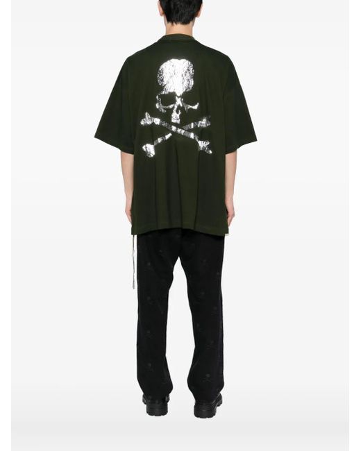 MASTERMIND WORLD Green Logo-Print T-Shirt for men