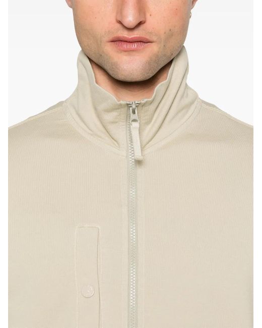 メンズ Stone Island コンパスバッジ スウェットシャツ Natural