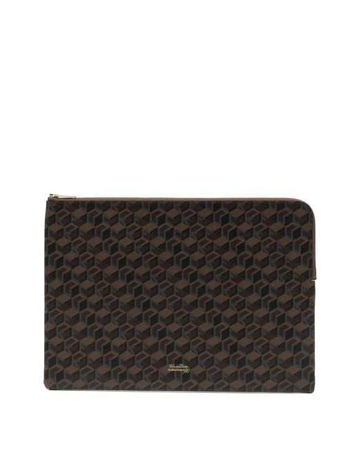 Undercover Black Monogram Clutch Bag
