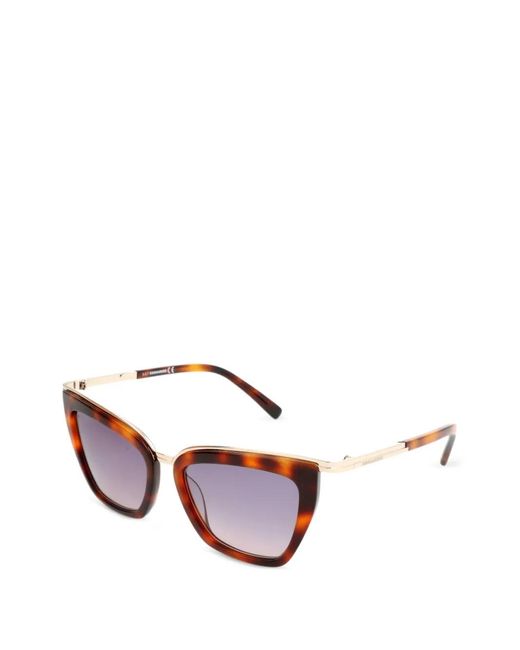 DSquared² Pink Tortoiseshell-Effect Sunglasses
