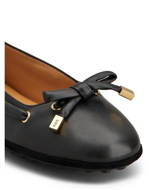 Tod's Black Lambskin Goat Shoes