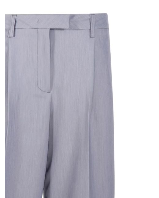 Thelatest Gray Pantalon De Tailleur Deva