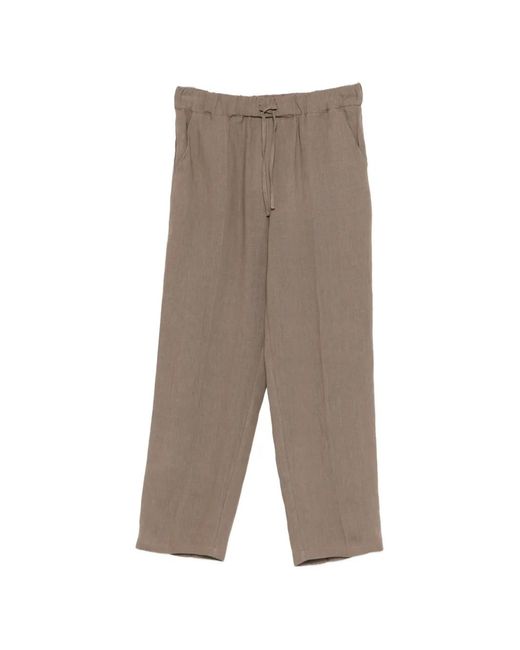 Pantalones Con Cordones Emme de color Gray