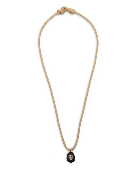 Dezso by Sara Beltran Pink 18K Rose Coquito Diamond Necklace