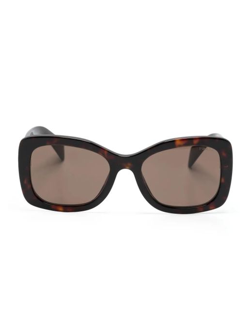 Prada Brown Square-Frame Sunglasses