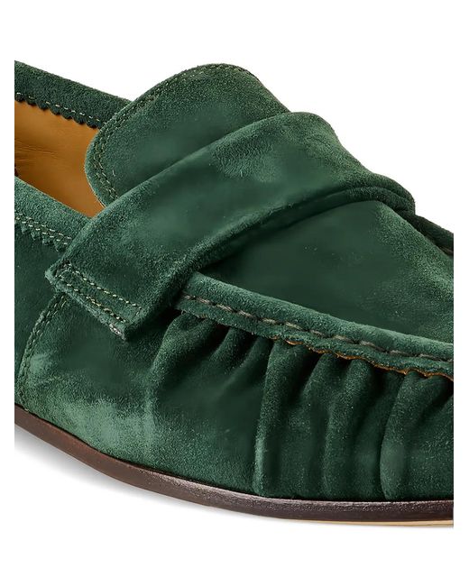 STURLINI FIRENZE Green Ruched-Detail Loafers for men